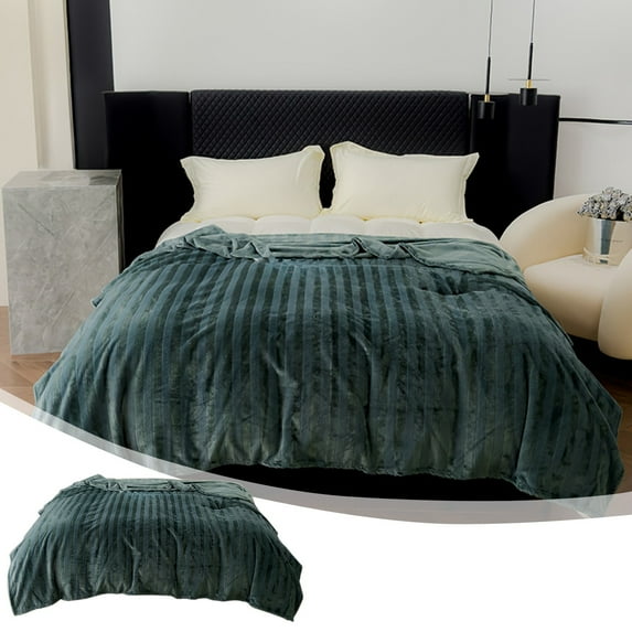 sruoe Blankets for Beds, Fleece Flannel Throw Blankets, King Size Queen Full Size Summer Blanket Throw, Soft Thick Blankets, Nap Blanket Air Cool Blanket, Fuzzy Blanket for Home Office, Bedroom