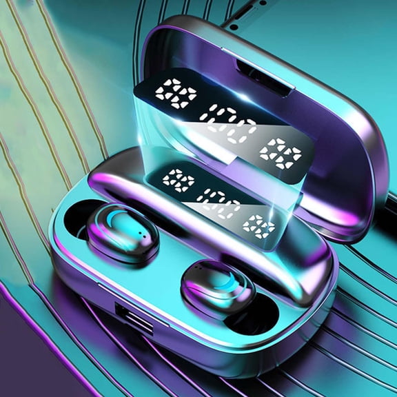 sruoe Bluetooth Wireless Earbuds, Headphones Wireless, Bluetooth Wireless Earbuds for Noise Cancelling, Wireless Earbuds with Charging Case, Sport Headphones Earbuds