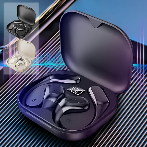sruoe Bluetooth Wireless Earbuds, Headphones Wireless, Bluetooth Wireless Earbuds for Noise Cancelling, Wireless Earbuds with Charging Case, Sport Headphones Earbuds