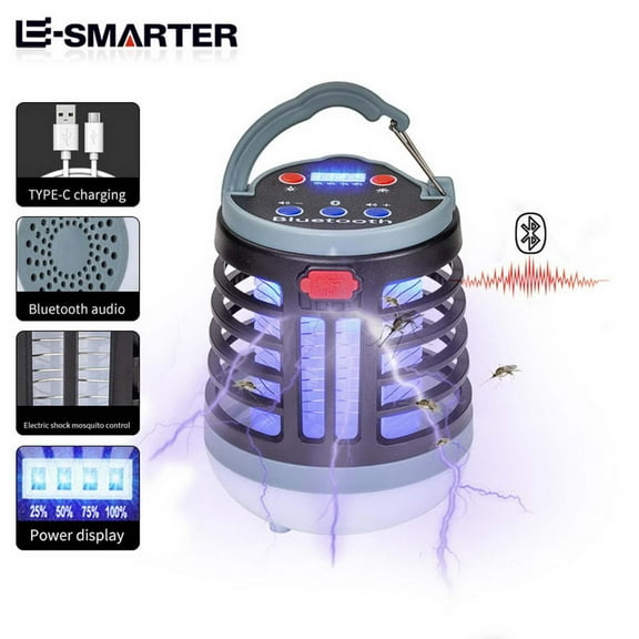 sruoe Bug Zapper, Led Mosquito Killer Lamp, USB Charging, Electric Mosquito Killer Lamp, Mosquito Trap, Outdoor Indoor Mosquito Lamp Zapper, Insect Killer for Home Patio Garden, Plastic
