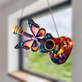 thumbnail image 1 of sruoe Butterflys Sun Catcher, Stained Glass Window Hanging, Suncatcher Cardinal Acrylic, Garden Ornaments, Pendant Sun Catcher for Home Yard Wall Art Window Decor, 1 of 6