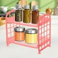 thumbnail image 1 of sruoe Cabinet Organizer 2 Tier, Kitchen Storage Rack, Kitchen Counter Shelves Clearance, Spice Rack, Cabinet Countertop Shelves, Portable Small Free Standing Storage Rack Shelving, 1 of 6