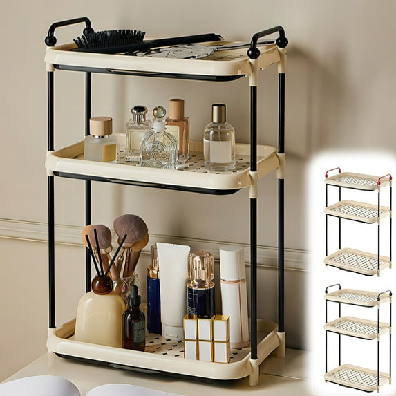 sruoe Cabinet Organizer, Kitchen Storage Rack, Kitchen Counter Shelves Clearance, Cabinet Countertop Shelves, Portable Small Free Standing Storage Rack Shelving