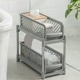 thumbnail image 1 of sruoe Cabinet Organizer, Kitchen Storage Rack, Kitchen Counter Shelves Clearance, Spice Rack, Cabinet Countertop Shelves, Portable Small Free Standing Storage Rack Shelving, 1 of 7