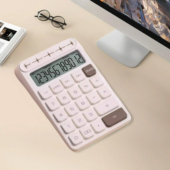 sruoe Calculator, Desktop Calculator, Small Mini Calculator, Large Lcd Display Button Battery Power Smart Calculator, Portable Electronic Calculator