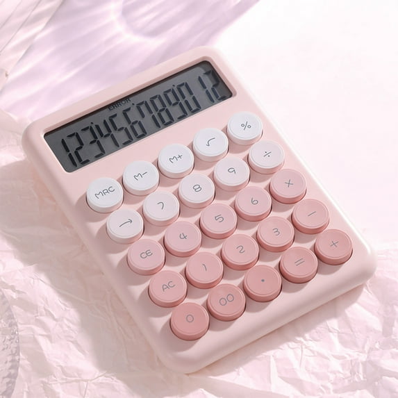 sruoe Calculator, Desktop Calculator, Small Mini Calculator, Large Lcd Display Button Battery Power Smart Calculator, Portable Electronic Calculator