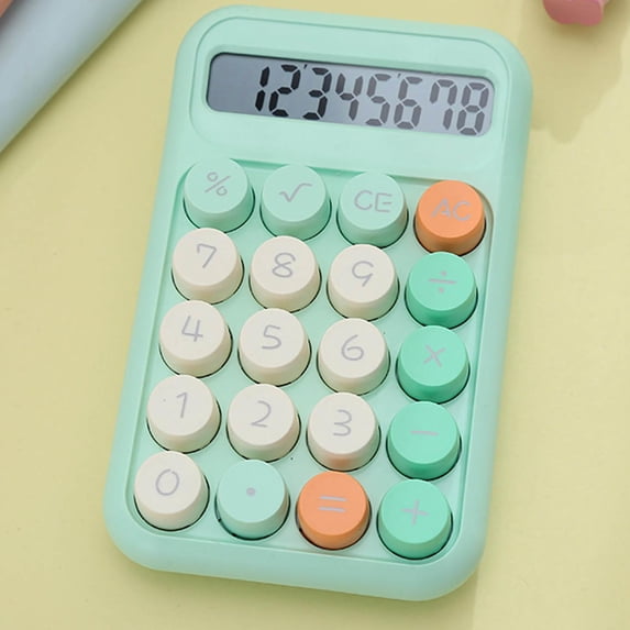 sruoe Calculators, 8 Digits Large Display, Basic Calculators, Handheld Desk Calculator, Pocket Calculator, Standard Function Calculator for Office, Home, Learen, Business Use
