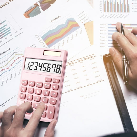 sruoe Calculators, 8 Digits Large Display, Basic Calculators, Handheld Desk Calculator, Pocket Calculator, Standard Function Calculator for Office, Home, Learen, Business Use