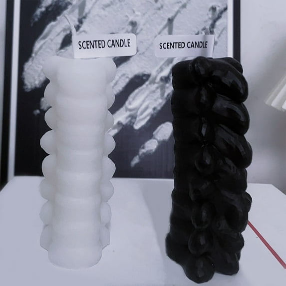 sruoe Candles, Taper Candles, Candles Unscented, Floating Candles, Table Candles Decoration, Paraffin Wax, Unscented Candle Sticks for Holiday Wedding Party Dinner Table Decoration, Black Candles