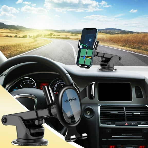 sruoe Car Phone Holder Universal Cell Phone Stand Mount for Dashboard & Windshield & Air Vent Car Accessories for Cellphones iPhone Android