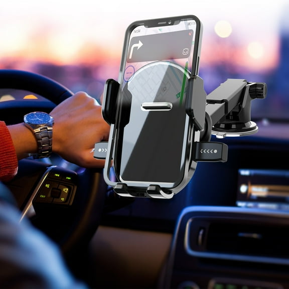 sruoe Cell Phone Car Mount Car Cup Holder Phone Mount Cell Phone Holder Universal Adjustable Cup Holder Cradle for iPhone, Samsung, Google