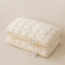 sruoe Cervical Pillow for Neck Pain, Pillows for Bed Cervical Neck, Neck Pillow for Sleeping, Soft Portable Adjustable Breathable Ergonomic Neck Pillow, Pillows for Household, Student Dormitory