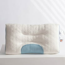 sruoe Cervical Pillow for Neck Pain, Pillows for Bed Cervical Neck, Neck Pillow for Sleeping, Soft Portable Adjustable Breathable Ergonomic Neck Pillow, Pillows for Household, Student Dormitory