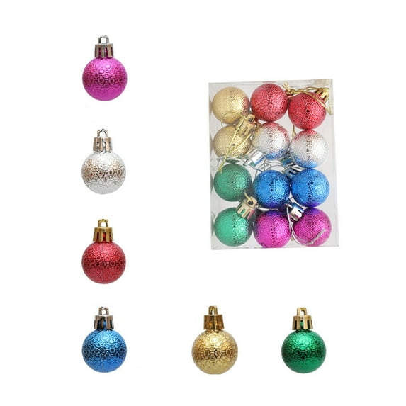 sruoe Christmas Ball Ornaments, Christmas Tree Ornament, Xmas Bulbs Decoration Set, Shatterproof Ornaments, Flocked Christmas Balls, Christmas Tree Hanging Baubles Ball for Party Holiday Decor
