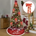 thumbnail image 1 of sruoe Christmas Bows, Christmas Tree Decorations, Christmas Tree Bows and Ribbons, Indoor Outdoor Tree Decoration, Hanging Christmas Bows for Wreaths, Tree Gift Present Decoration, Multicolor, 1 of 6