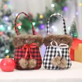 thumbnail image 1 of sruoe Christmas Gift Bag, Christmas Decorate, Holiday Treat Bags, Buffalos Plaid Christmas Gift Bags with Handles Christmas Packaging Box Candy Apples Bags, Portable Storage Bags for Christmas, 1 of 6