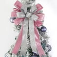 thumbnail image 1 of sruoe Christmas Tree Bow Decoration, Christmas Tree Topper, Velvet Bows for Christmas Tree, Gift Packag Bow Ribbon, Lightweight Hanging Christmas Bows for Home Front Door Party Decor, Multicolor, 1 of 7