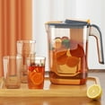 thumbnail image 1 of sruoe Cold Water Kettle, Juice Pitcher with Lid, Gallon Pitcher, Clear Water Pitchers, Lemonade Pitcher with Spout, High Capacity Cold Water Pot, Water Filter Pitcher, Juice Jug, Plastic, 1 of 6