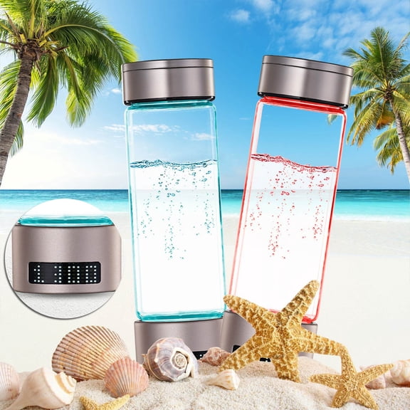sruoe Convenient Hydrogen Oxygen Separation Hydrogen Mug High Concentration Hydrogen Production LED Screen Hydrogen Water Mug Gifts 400ml