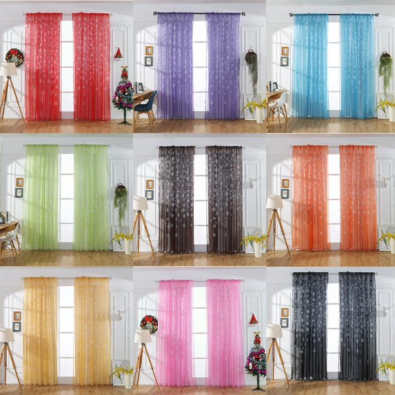 sruoe Curtains, Living Room Curtains, Bedroom Curtains, Modern Curtain, Machine Washable Curtains for Bathroom Bedroom Living Room