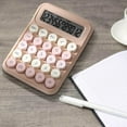 thumbnail image 1 of sruoe Desktop Calculator, 12 Digit, Scientific Calculators, Mechanical Switch Calculator, Large Display and Keys Button Basic Calculators, Portable Financial Calculator for S-Chool, Office, 1 of 5