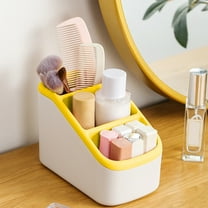 sruoe Desktop Storage Box, Desk Organizer Office Accessories, Make Up Desk Cosmetic Storage Box, Classic Office Supplies, Countertop Organizers for Bedroom, Bathroom Table Top Storage Box Sundry