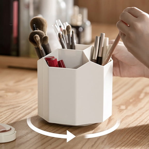 sruoe Desktop Storage Box, Desk Organizer Office Accessories, Pen cup Organizer Storage Box, Classic Office Supplies, Countertop Organizers for Bedroom, Bathroom Table Top Storage Box Sundry