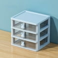thumbnail image 1 of sruoe Desktop Storage Box, Office Desk Organizer with Drawer, Desk Organizers and Accessories, Small Storage Boxes, Capacity Pen Holders, Multifunctional Cosmetic Stationery Sundry Organizer, 1 of 5