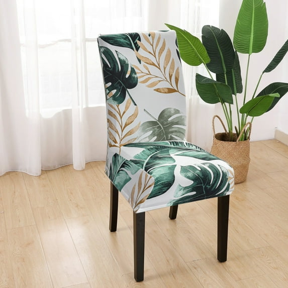 sruoe Dining Chair Covers, Chair Slipcovers Seat Protector, Removable Washable Seat Cover, Elastic Fabric Dining Chair Cover, Stretch Soft Dining Chair Slipcover for Living Room, Kitchen