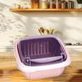 thumbnail image 1 of sruoe Draining Basket, 2 In 1 Container with Draining Basket, Fruit Vegetable Wash Basket, Kitchen Double Layered Drain Basket Bowl Washing Colander, Basket for Hosehold, Living Room, Plastic, 1 of 5