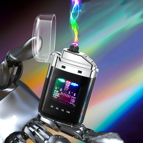 sruoe Electric Lighters Rechargeable Pocket Lighters Wind Resistant Flame Cigarettes Lighter Grill BBQ Candle Camping