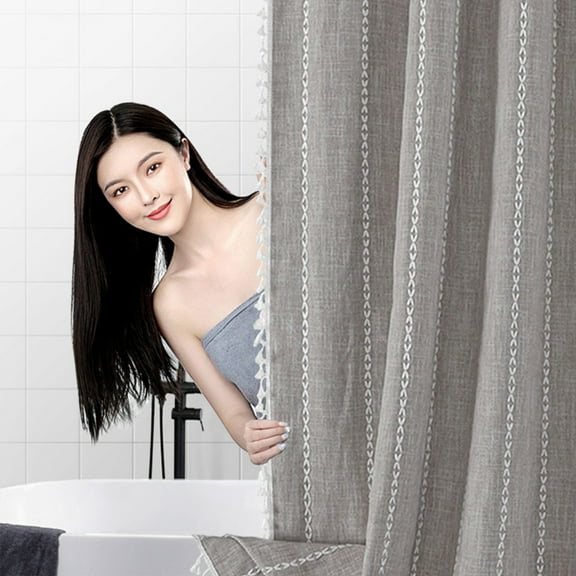 sruoe Fabric Shower Curtains Liner Bath Accessories Waterproof Machine-Washable Non-Toxic Mold Mildew-Resistant Heavyweight Shower Curtains Fabric Home Hotel Bathroom Curtain Clearance