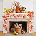 thumbnail image 1 of sruoe Fall Garland Maple Leaf, Halloween Decoration, Artificial Leaf Garland Rattan, Pumpkin Maple Leaf GarlandHome Halloween Christmas Party Fireplace Decoration, 1 of 6