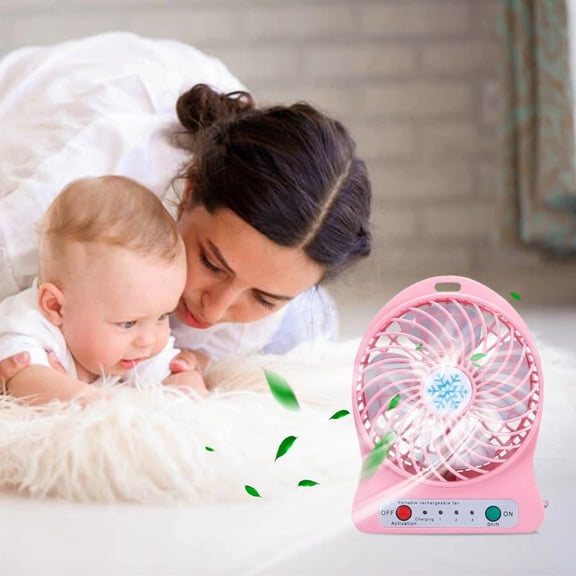 sruoe Fan Mini Desktop Fan, Tabletop Fans Low Noise, Portable Fan, Table Fans For Bedroom, Small Table Fan, Oscillating Office Home Quiet Mini Electric Fan
