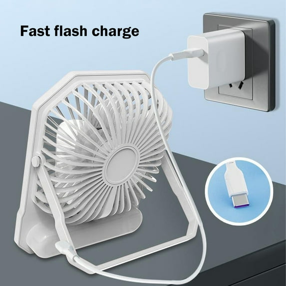 sruoe Fan Mini Desktop Fan, Tabletop Fans Low Noise, Portable Fan, Table Fans For Bedroom, Small Table Fan, Oscillating Office Home Quiet Mini Electric Fan