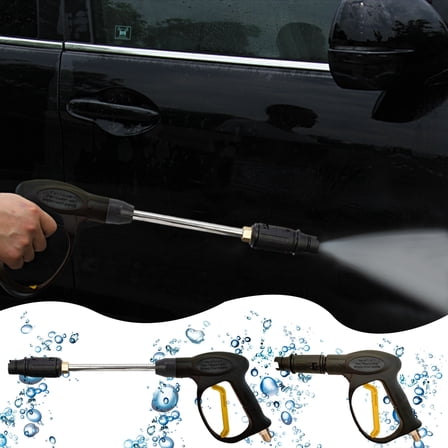 sruoe Garden Hose Nozzle Sprayer, Adjustable High Pressure Water Sprayer, Hose Nozzle Heavy Duty, Plastic Water Nozzle, Outdoor Water Gun for Washing Cars, Garden, Plants