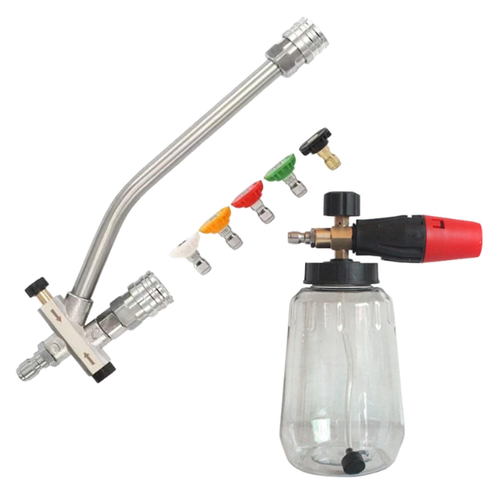 sruoe Garden Hose Nozzle Sprayer, Adjustable High Pressure Water Sprayer, Hose Nozzle Heavy Duty, Plastic Water Nozzle, Outdoor Water Gun for Washing Cars, Garden, Plants