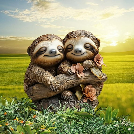 sruoe Garden Statues for Outside, Decoration Ground Insert, Fairy Flower Pot Decor, Flat Acrylic Patio Decor, Bohemian Garden Statue, Outdoor Lawn Ornament for Home and Yard