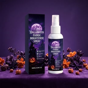 sruoe Halloween 100ml Fabric Glitter Brightening Spray, Fast Drying DIY Shine Spray, Halloween Craft Accessory, Seasonal Decor Supply for Costume, Ornament, DIY Creation