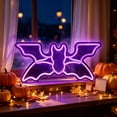 thumbnail image 1 of sruoe Halloween Bat Neon Sign, Acrylic Wall Light, Halloween Ambient Decor, Halloween Lighting Ornament for Bedroom Window Party Wall, 1 of 8