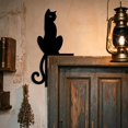 thumbnail image 1 of sruoe Halloween Black Cat Door Topper, Halloween Metal Cat Silhouette, Halloween Door Corner Decor, Halloween Home Decor for Entryway, Wall, Porch Display, 1 of 8