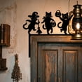 thumbnail image 1 of sruoe Halloween Black Cat Door Topper, Halloween Metal Cat Silhouette Sign, Halloween Door Corner Art, Halloween Home Decor for Front Door, Wall, Porch Display, 1 of 8