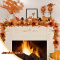 thumbnail image 1 of sruoe Halloween Decoration, Fall Garland Maple Leaf, Artificial Green Plant, Maple Leaf Garland, Christmas Fall Maple Garland, Vine Garland for Home Halloween Christmas Party Fireplace Decoration, 1 of 6