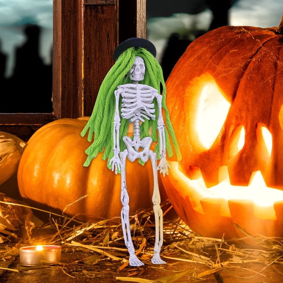 sruoe Halloween Decoration, Halloween Hanging Decorations, Window Decor, Skull Horror Trick, Skeleton Scary Decoration Pendant, Halloween Scene Decoration Pendants for Indoor Living Room