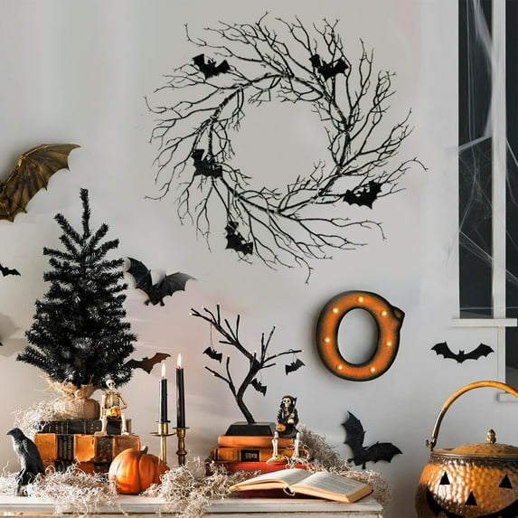sruoe Halloween Decorations, Halloween Wreaths for Front Door, Artificial Wreaths, Indoor Outdoor Halloween Decor, Front Door Wreaths, Decoration Halloween Wreath