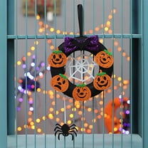 sruoe Halloween Decorations, Halloween Wreaths for Front Door, Artificial Wreaths, Indoor Outdoor Halloween Decor, Halloween Wreaths for Front Door, Halloween Party Decoration, Yard Decoration