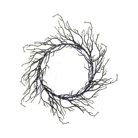 sruoe Halloween Decorations, Indoor Outdoor Halloween Decor, Artificial Wreaths, Halloween Decorations for Outside, Front Door Wreaths, Wreath for Indoor Outdoo Home Party Wreath with Light