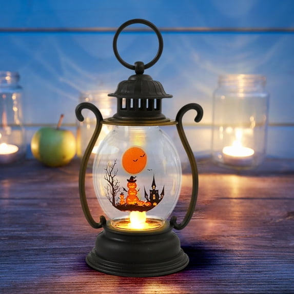 sruoe Halloween Hanging Decorations, Holiday Light, Retro Portable Lamp, Halloween Decorations Outdoor Indoor for Yard Patio Lawn Garden Party Decor