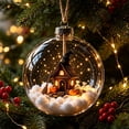 thumbnail image 1 of sruoe Halloween Mini Scene Bauble, Pumpkin Witch Clear Ornament, Halloween Home Decor, Halloween Indoor Decor for Mantel Porch Wall, 1 of 6