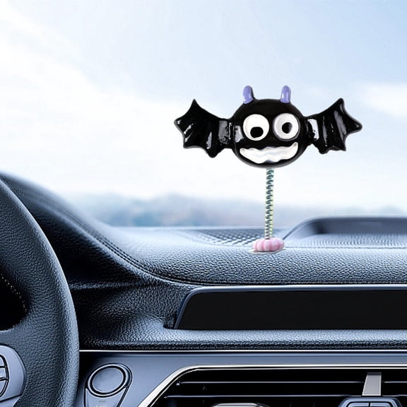 sruoe Halloween Ornaments, Halloween Car Decoration Swinging Figurine Car Decoration Moving Head Figurine for Car Console Car Display Panel Desktop Decoration, Decorations Prop Party Holiday Decor
